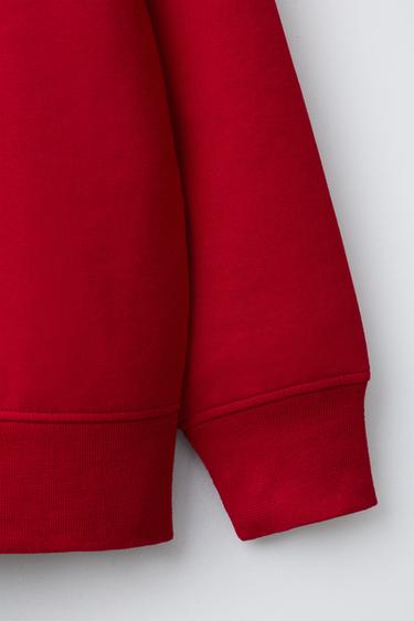 SWEAT À CAPUCHE SPORT - Rouge de Zara - Image 3