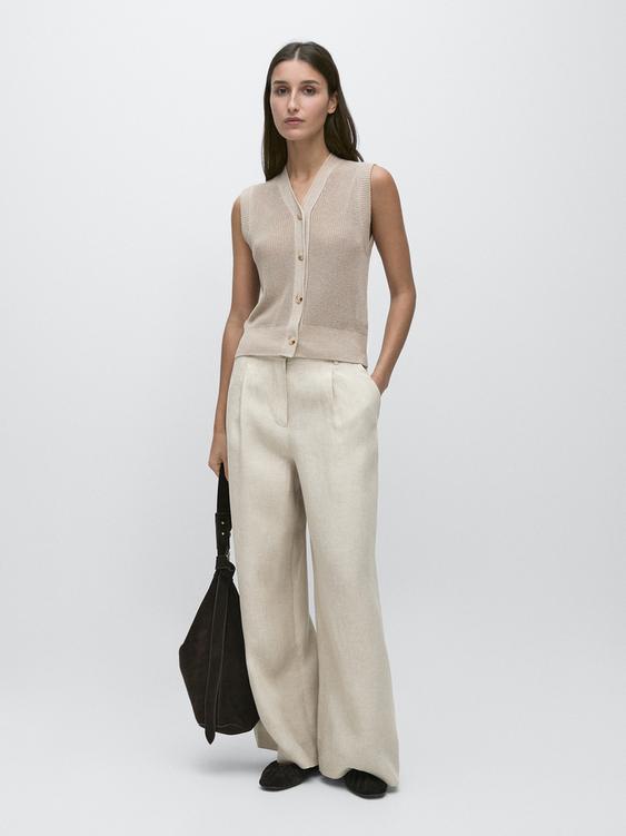 Knit vest with a high neck from Zara - $90