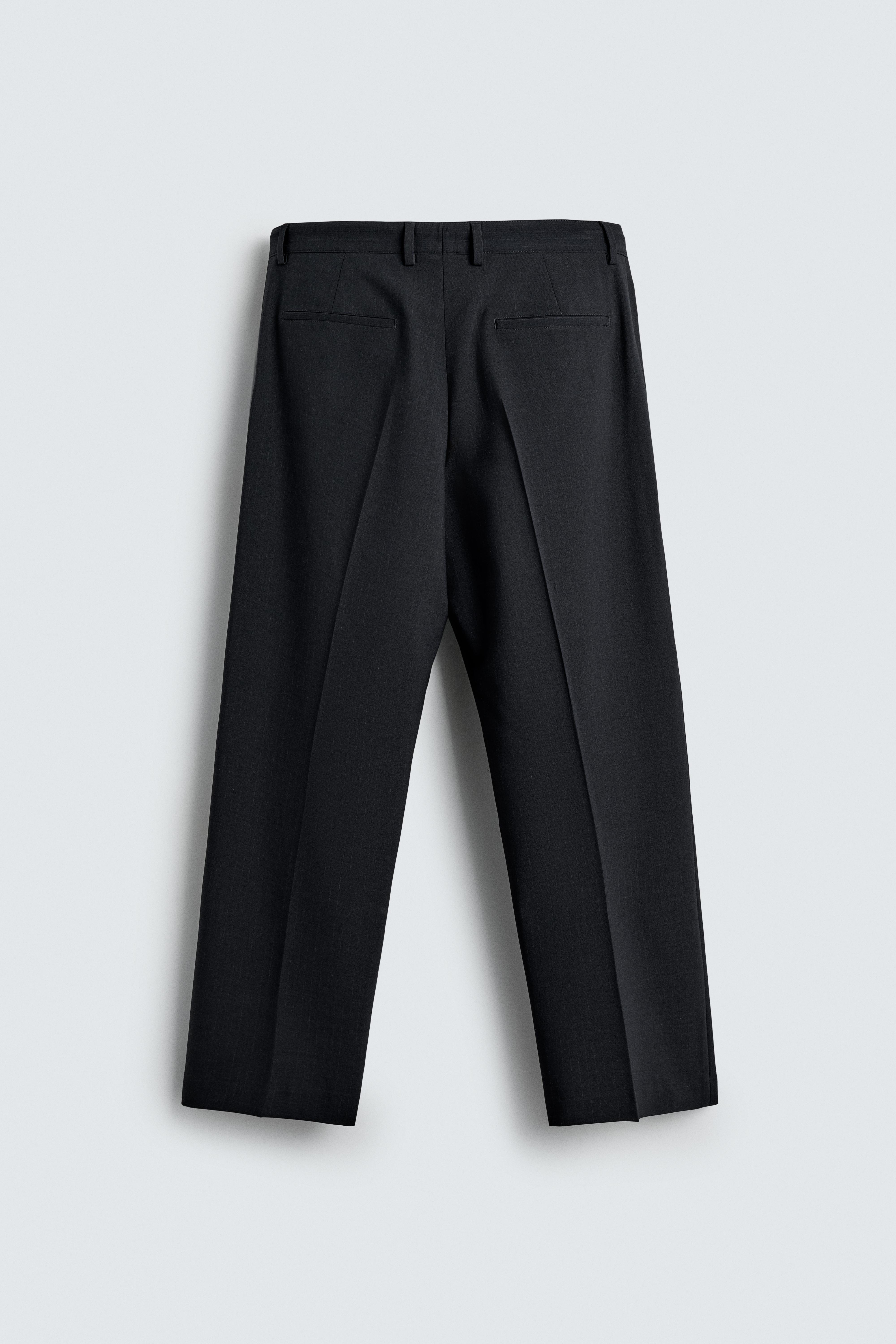 STRIPED SUIT PANTS - Dark navy | ZARA United States