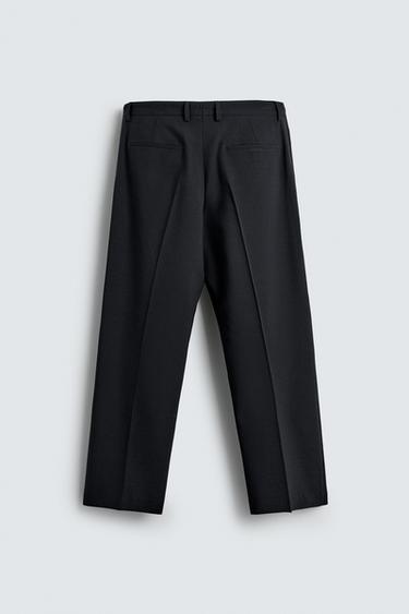 STRIPED SUIT TROUSERS - Dark navy by Zara - Image 7