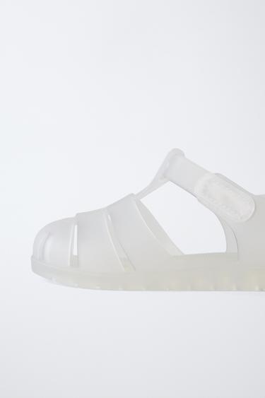 RUBBERISED CAGE SANDALS - Transparent by Zara - Image 5