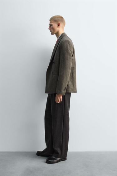 100% WOOL PLEATED TROUSERS LIMITED EDITION - Anthracite grey by Zara - Image 3