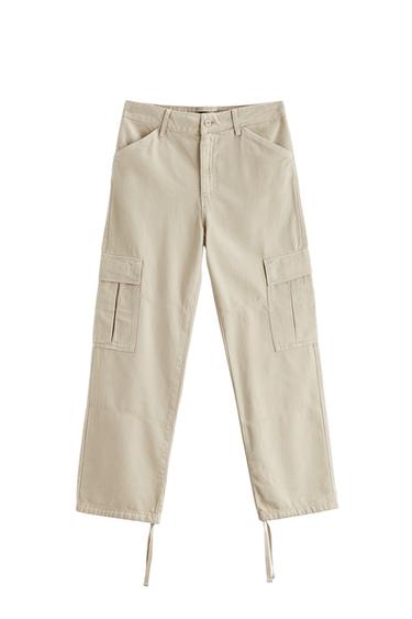 STRAIGHT FIT CARGO TROUSERS