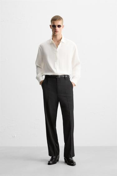 LIMITED EDITION FLOWING SHIRT - Oyster-white by Zara - Image 0