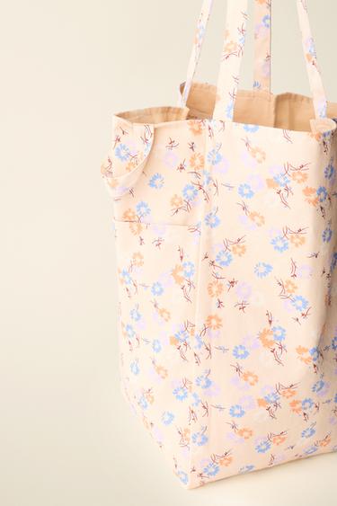 SAC EN COTON IMPRIMÉ FLEURS CREATED BY CARAMEL LONDON X ZARA - Multicolore de Zara - Image 5