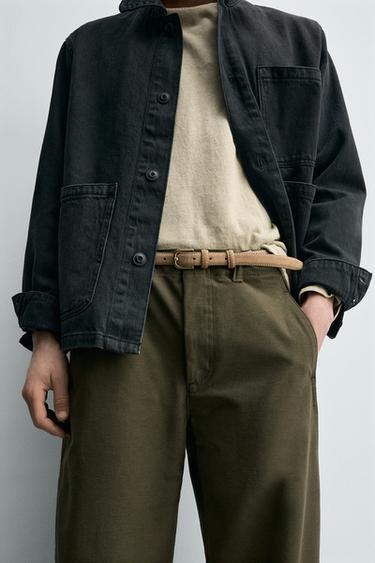 BALLOON FIT TROUSERS - Khaki by Zara - Image 5