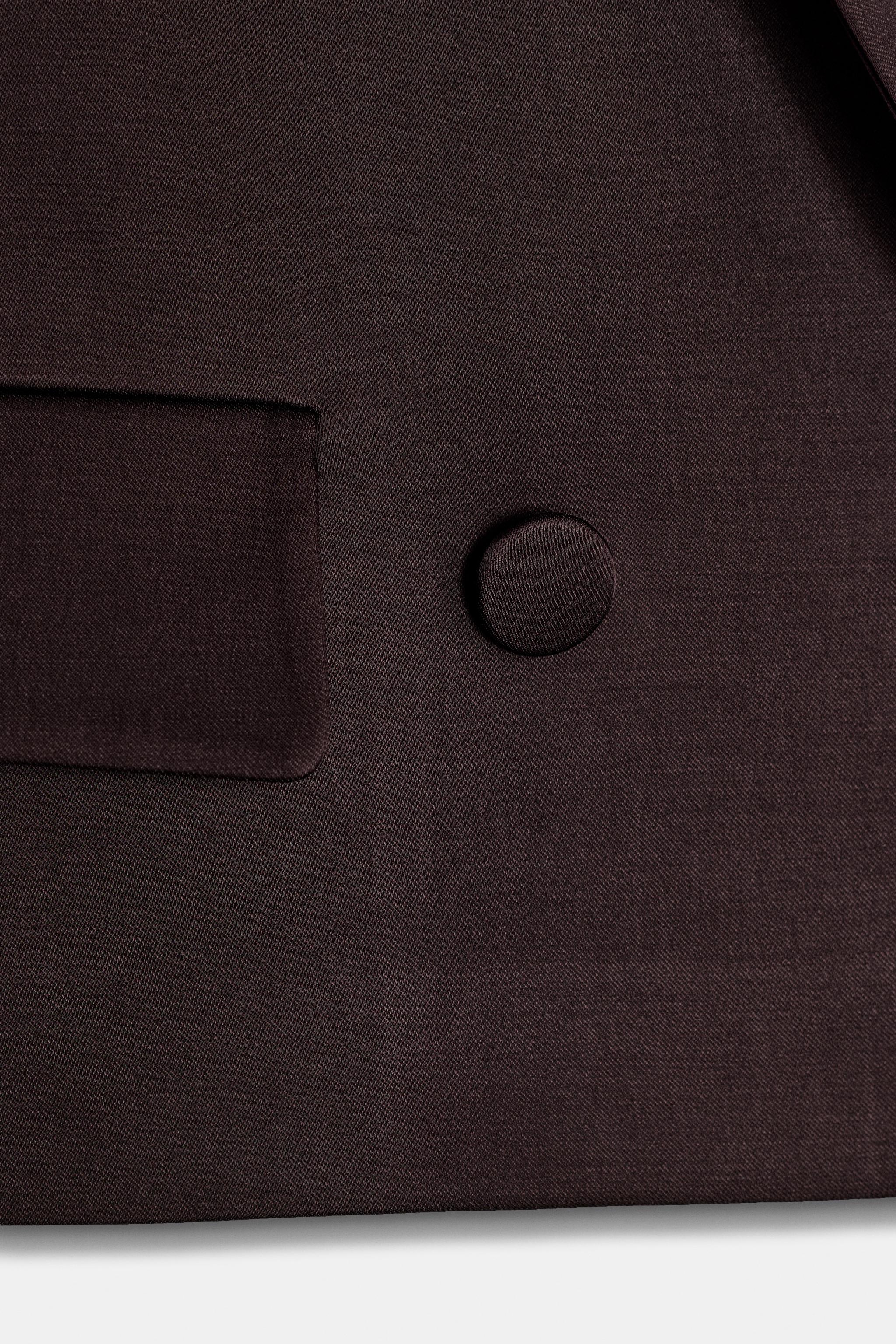 VESTE CROISÉE SATINÉE