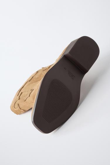 BOTTES COW-BOY ÉTOILES - Marron de Zara - Image 7