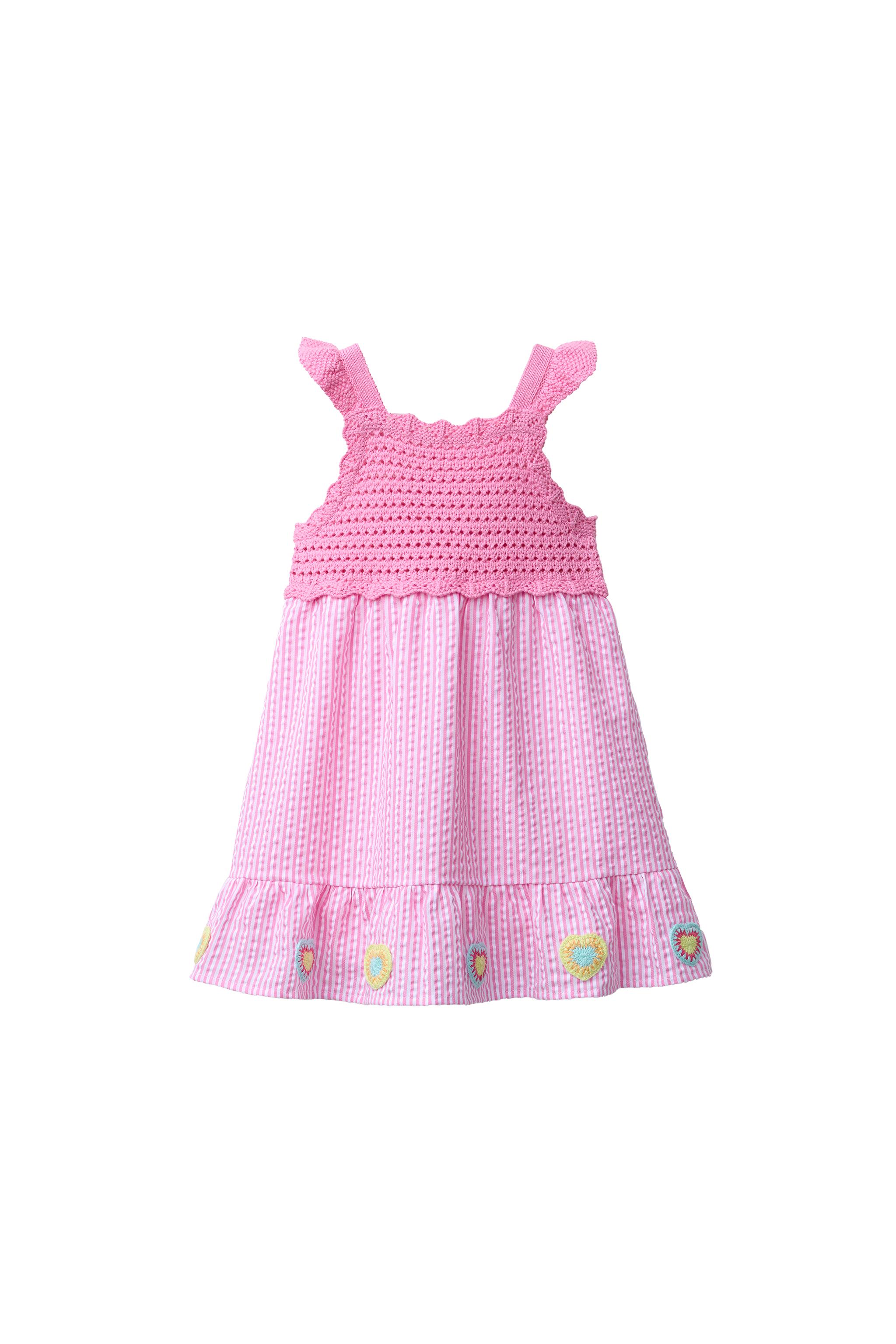 zara pink knit dress Zara - Heart Knit Dress - Pink - 1½ Years (33,9 Inches)