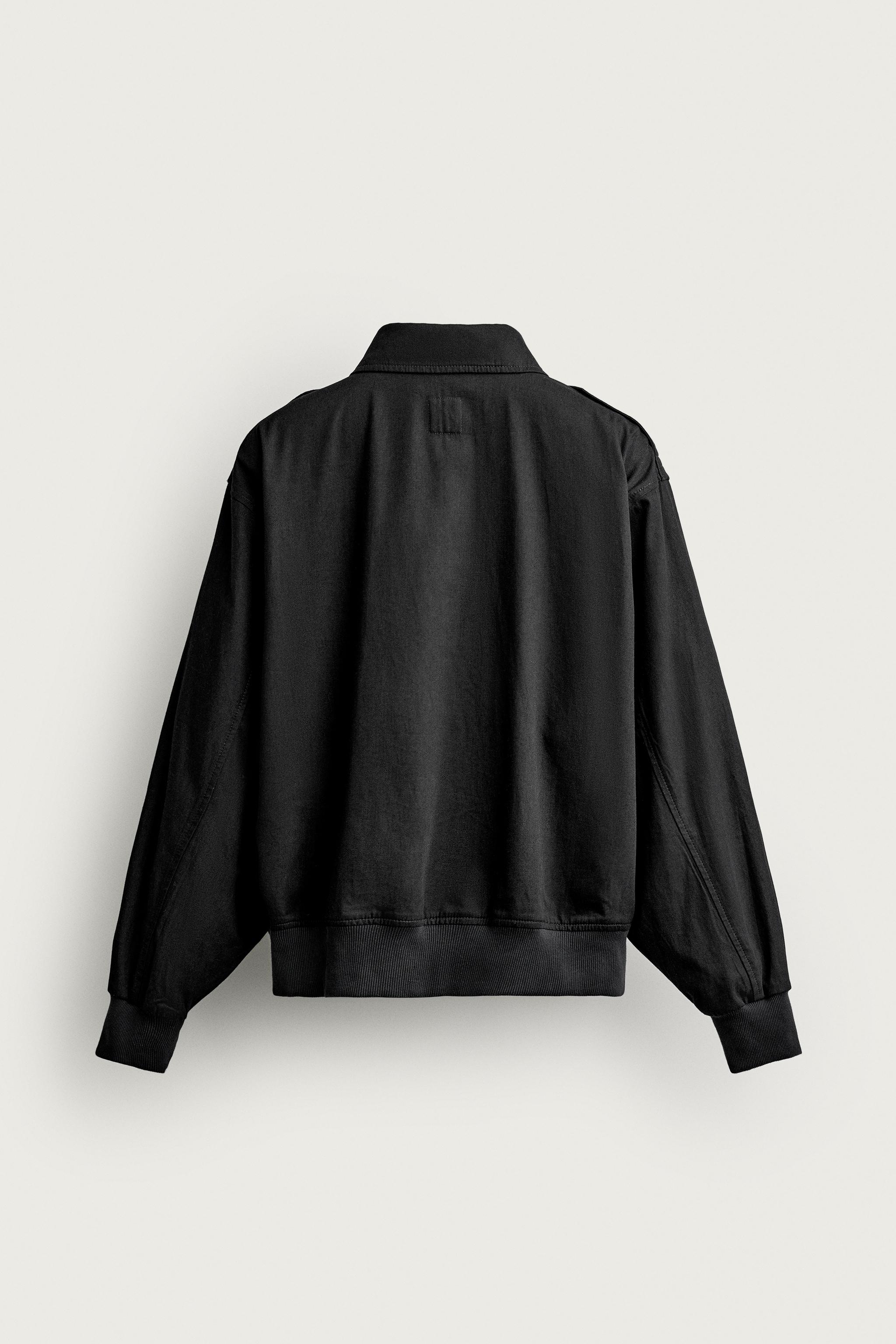 Мужские куртки Zara RELAXED-FIT JACKET WITH TABS — фото 8