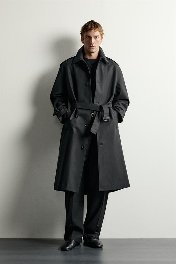 TRENCH OVERSIZE FIT - Noir de Zara - Image 0