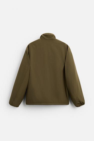 CONTRAST TECHNICAL JACKET - Light khaki by Zara