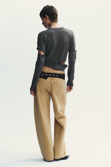 PULL AMOVIBLE EN MAILLE AVEC BOUTONS - Gris de Zara - Image 5