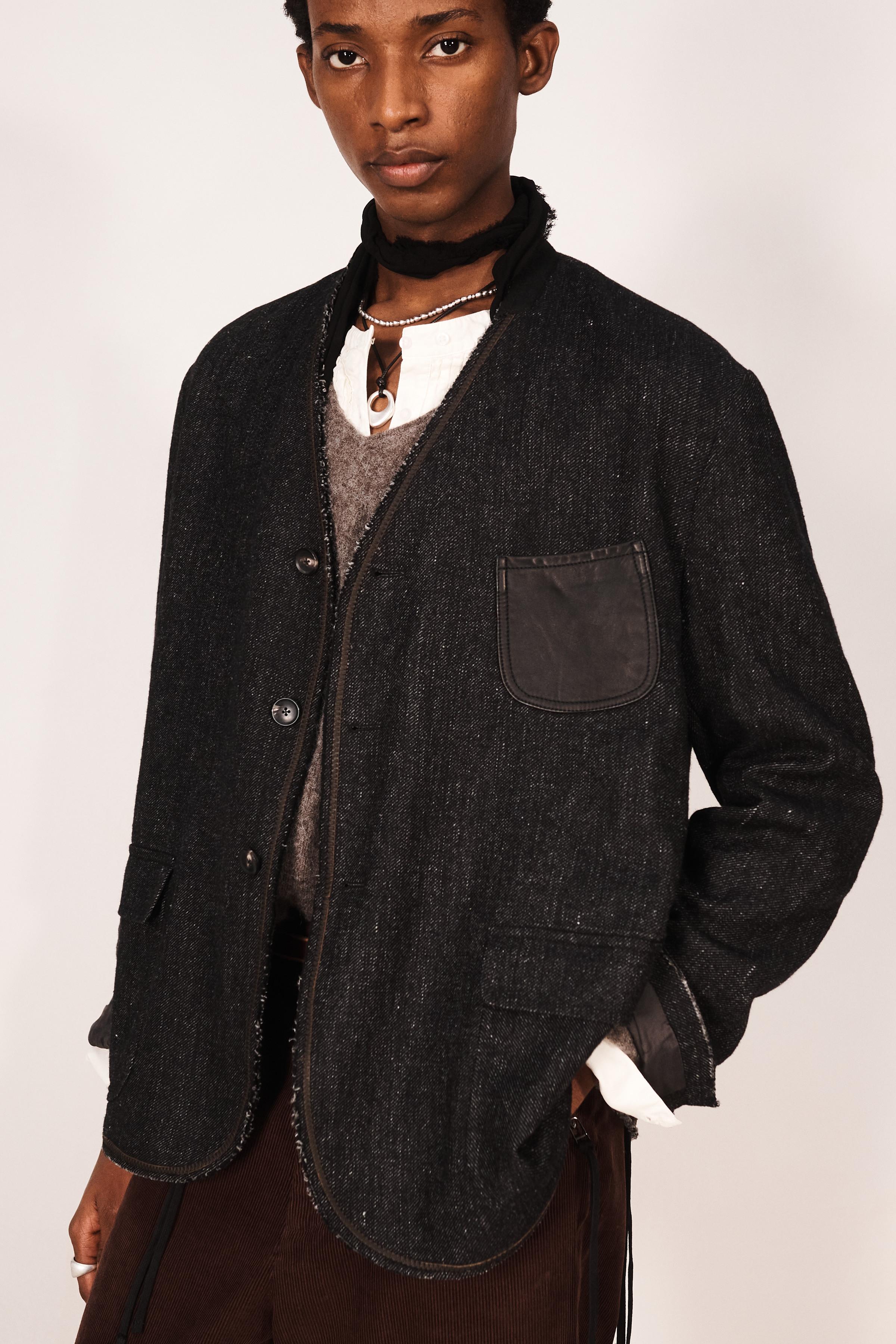 VESTE RELAXED FIT SANS COL