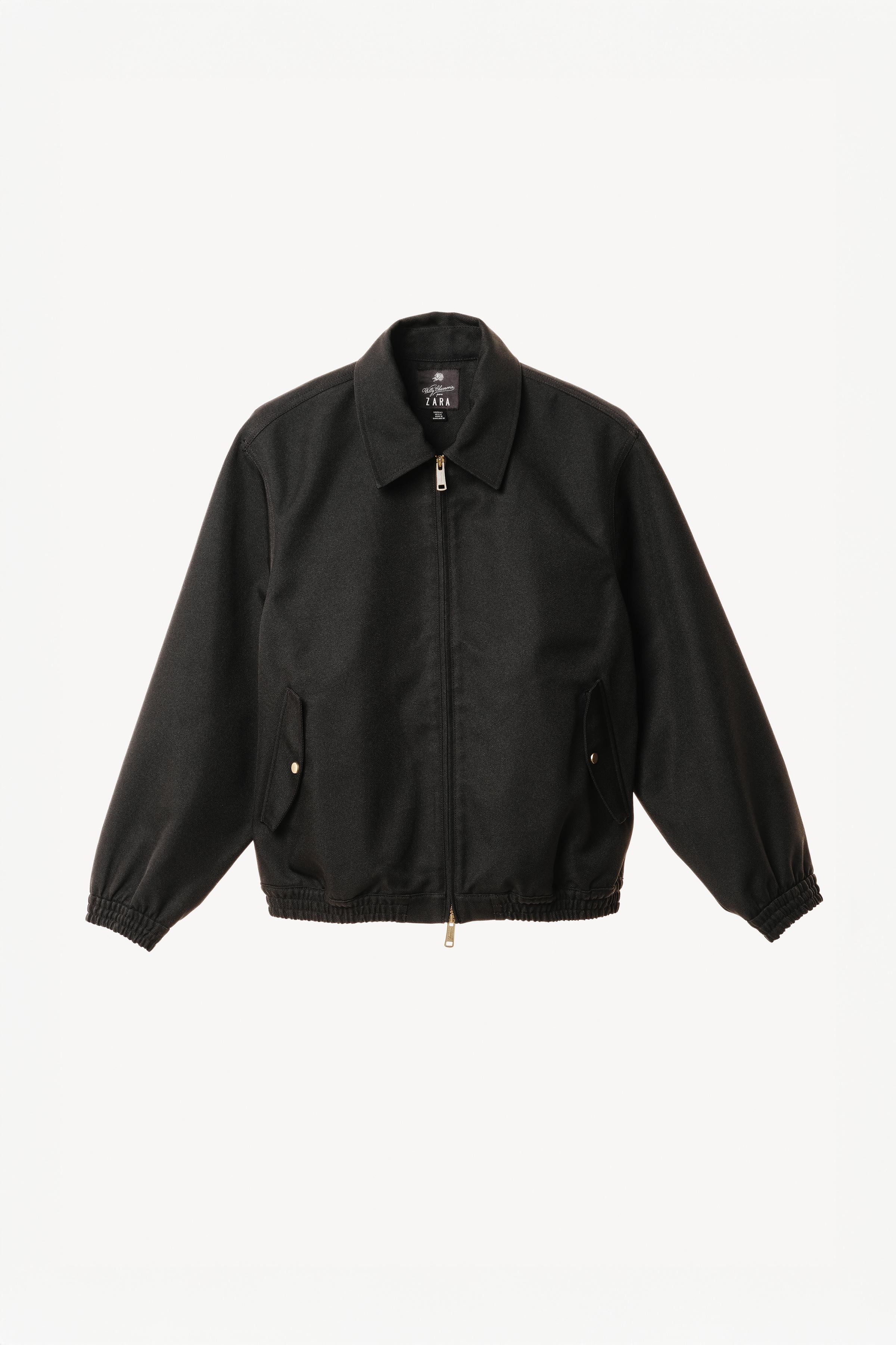 Willy chavaria x Zara テクスチャーボンバージャケット WILLY CHAVARRIA X ZARA テクスチャーボンバージャケット - ブラック