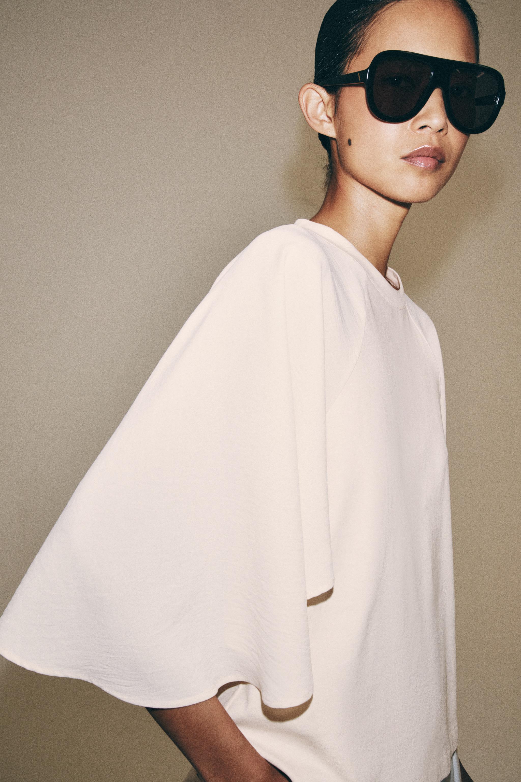 Zara KOMBİNE T-SHIRT görsel 4