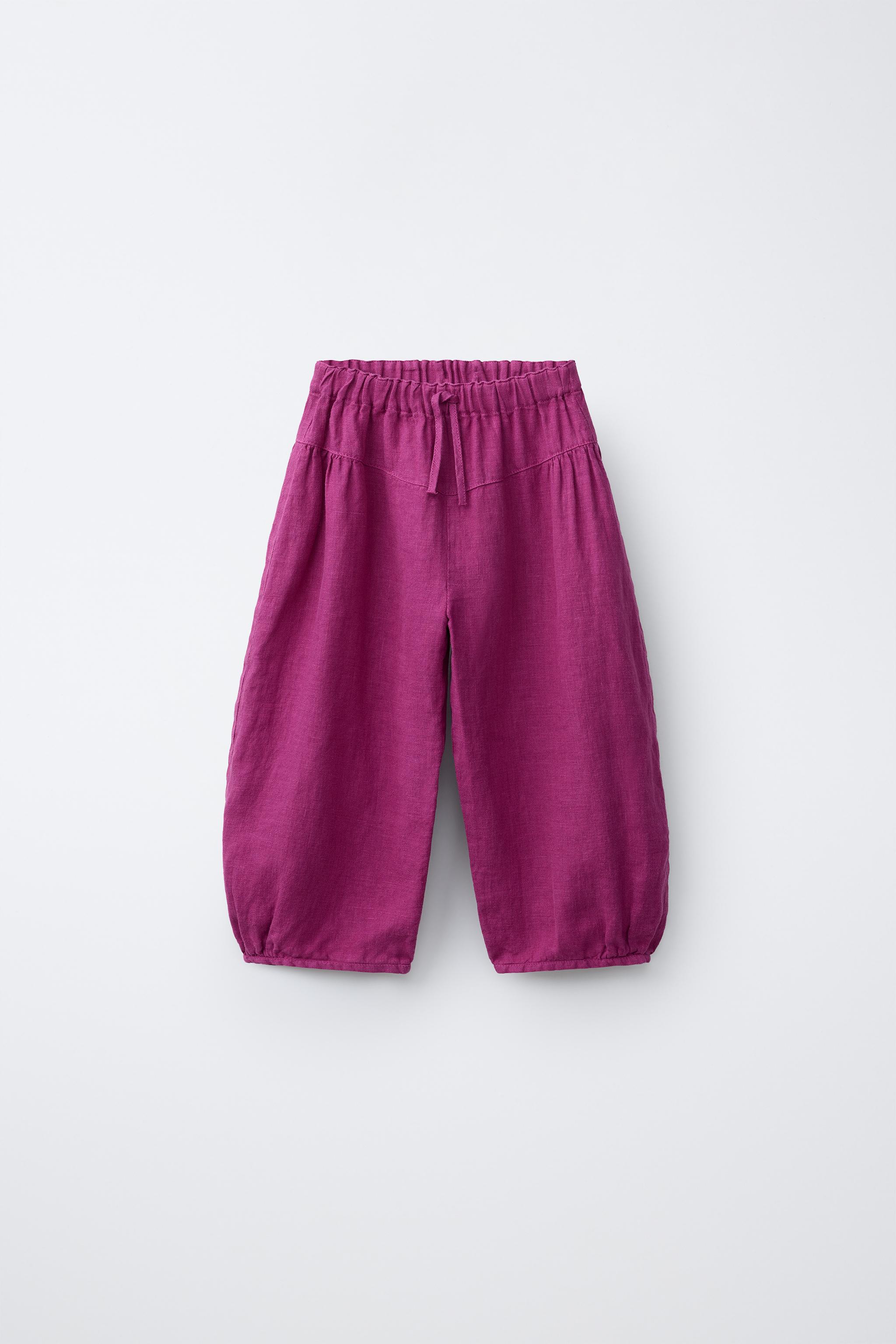 PANTALON BOUFFANT 100% LIN