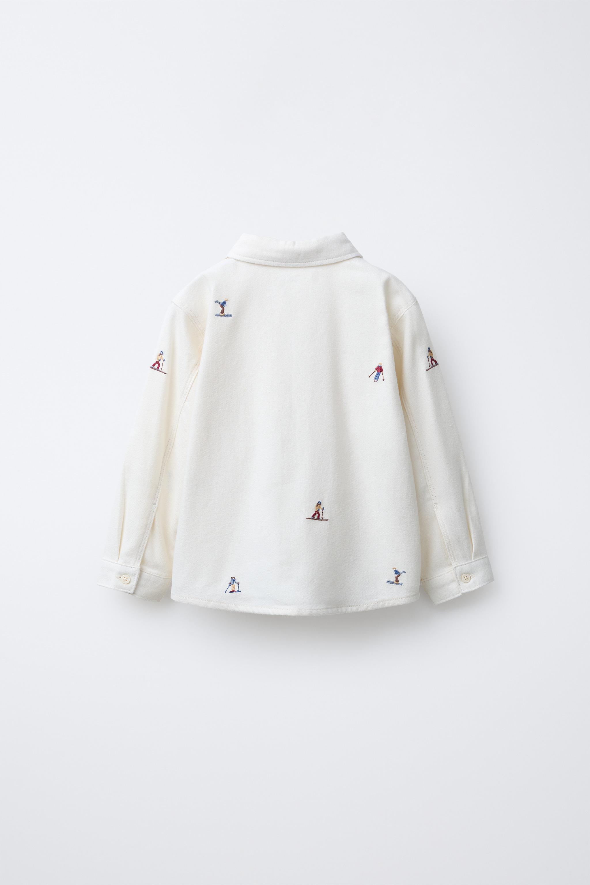 SOFT-TOUCH EMBROIDERED SKIERS SHIRT