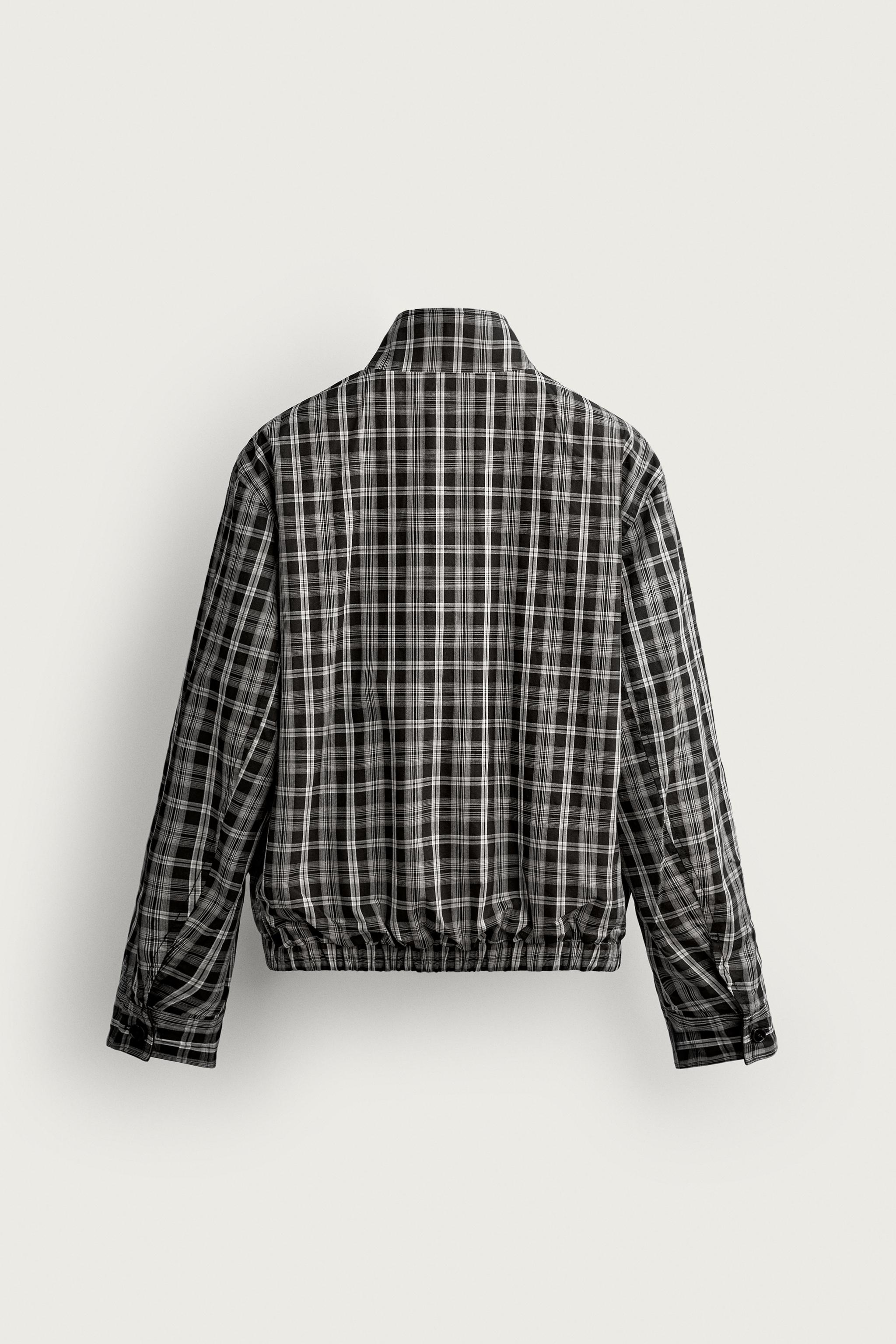 BLOUSON RÉVERSIBLE À CARREAUX