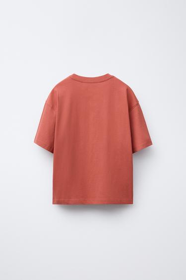 THREE-PACK OF PLAIN AND STRIPED T-SHIRTS - Red by Zara - Image 2
