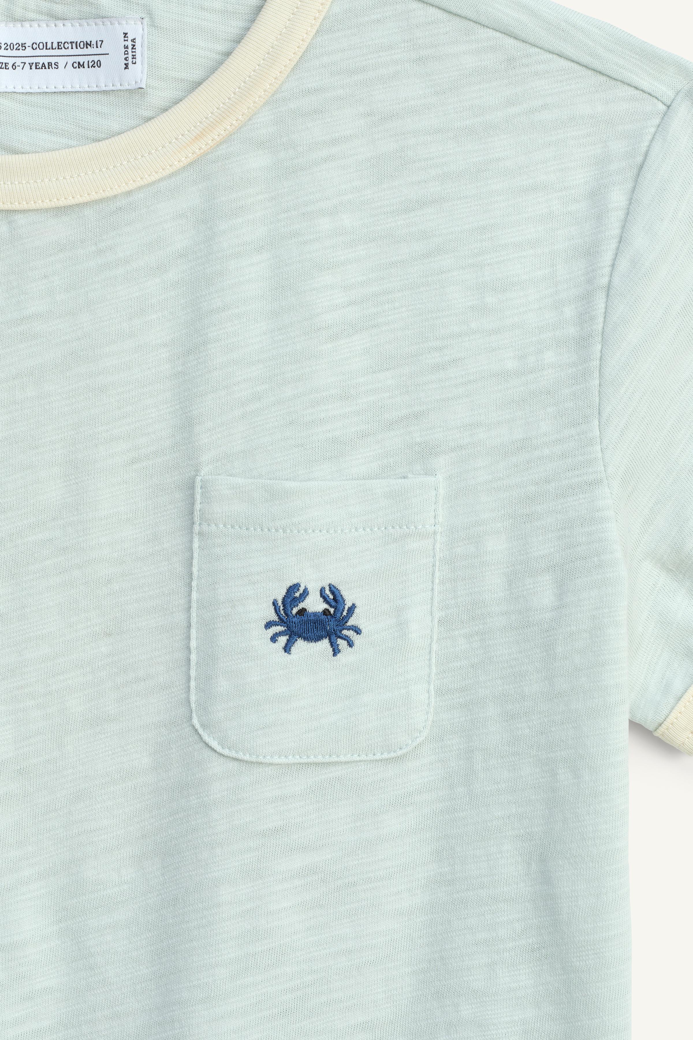 T-SHIRT LISERÉS CONTRASTE BRODÉ LIMITED EDITION