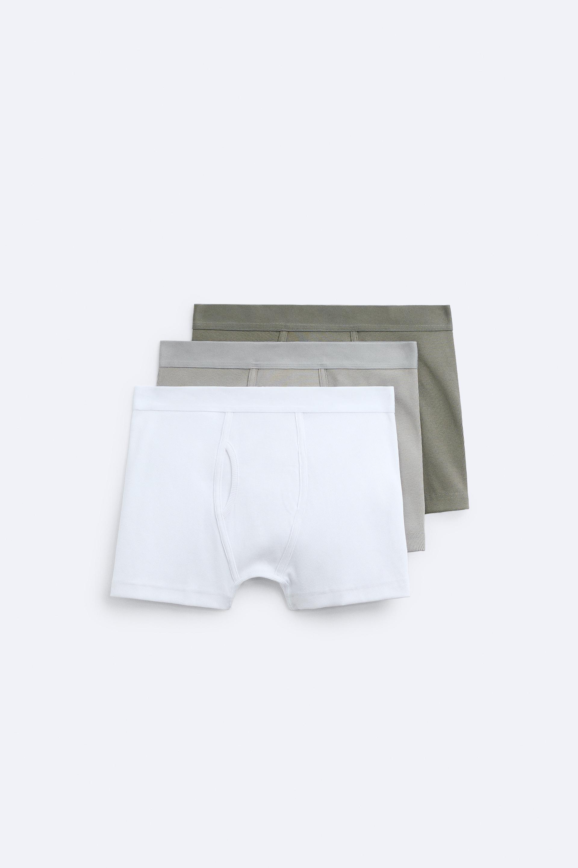 3-pack inez brazilian cotton briefs - Grey Melange