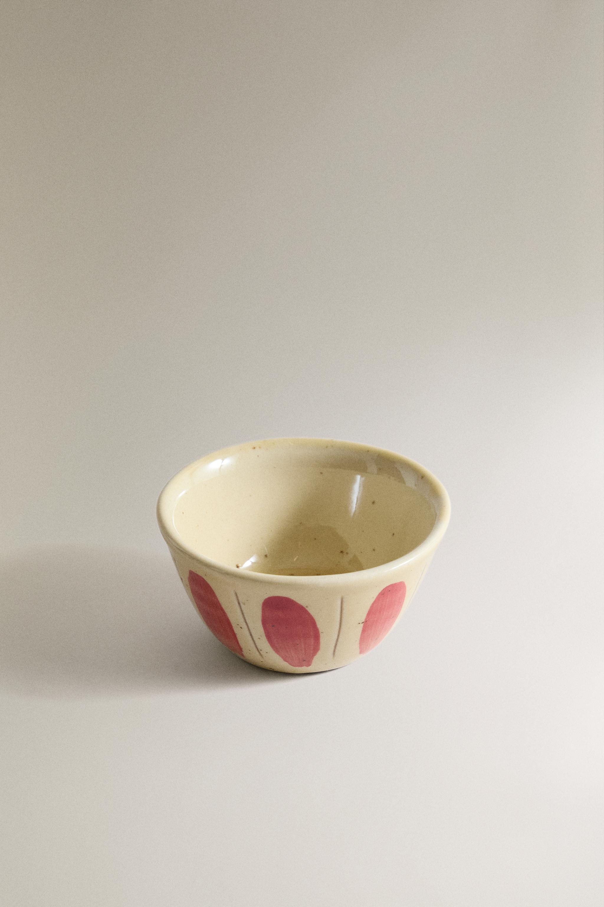 MINI CIRCLE EARTHENWARE BOWL — Red (alternate view)