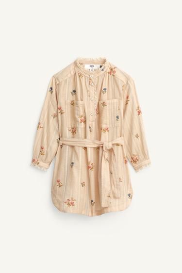 LIMITED EDITION FLORAL PRINT SHIRT DRESS - Printed by Zara
