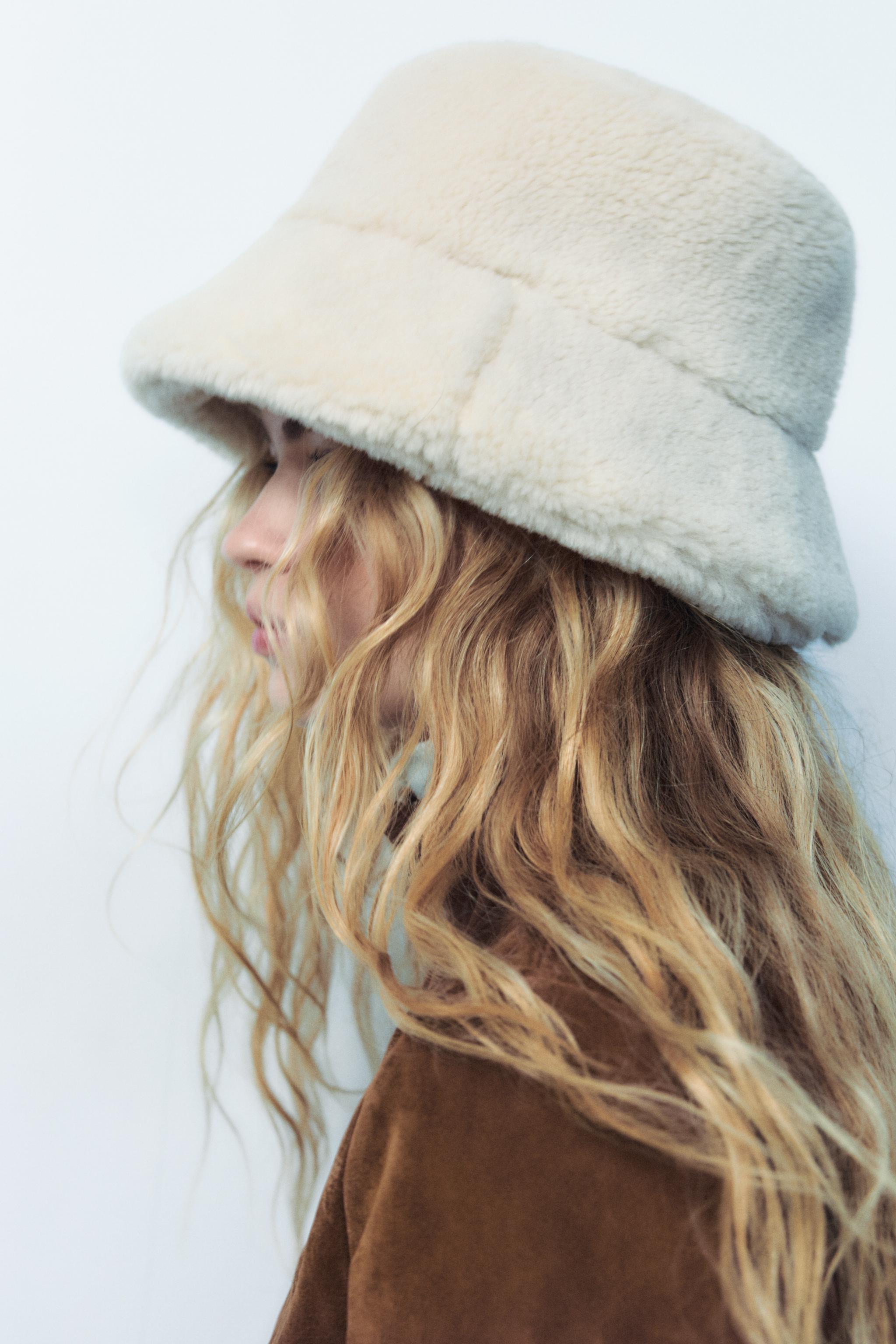 Shearling bucket hat on sale