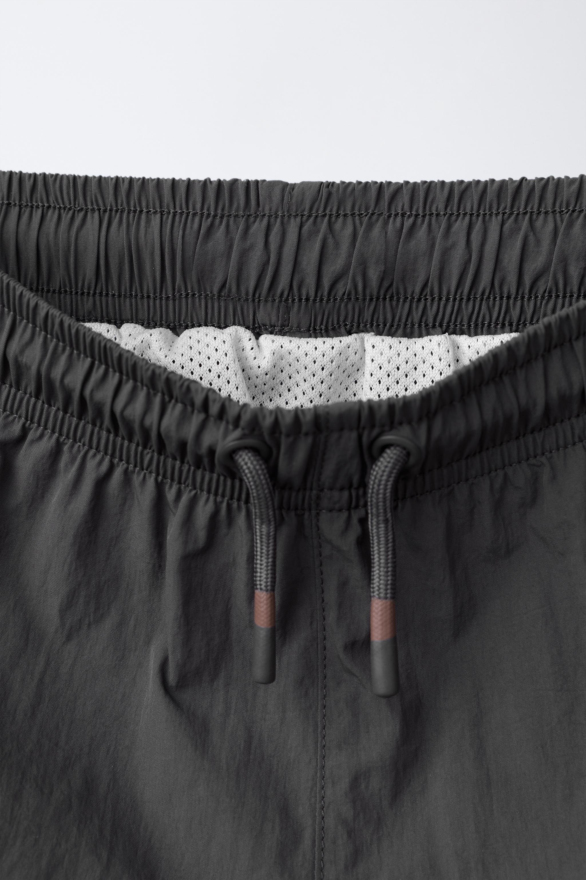 6-14 ANS/ SHORT DE BAIN À BANDES CONTRASTE