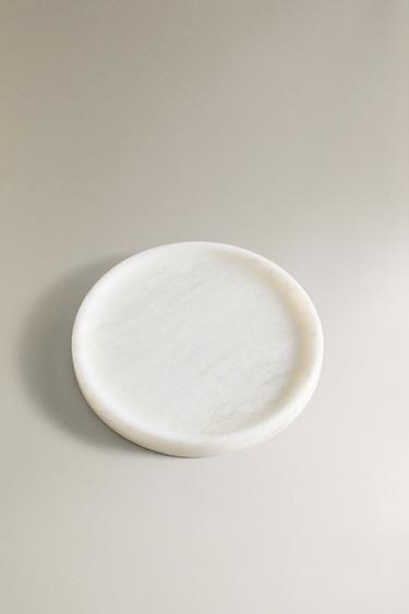 WHITE MARBLE BATHROOM SOAP DISH - White by Zara - Image 1
