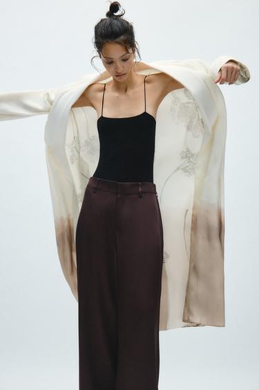 KIMONO ESTAMPÉ ZW COLLECTION - Sable de Zara - Image 1