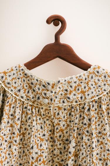 ZARA TIMELESS - BLOUSE IMPRIMÉE FLEURS - Moutarde de Zara - Image 2