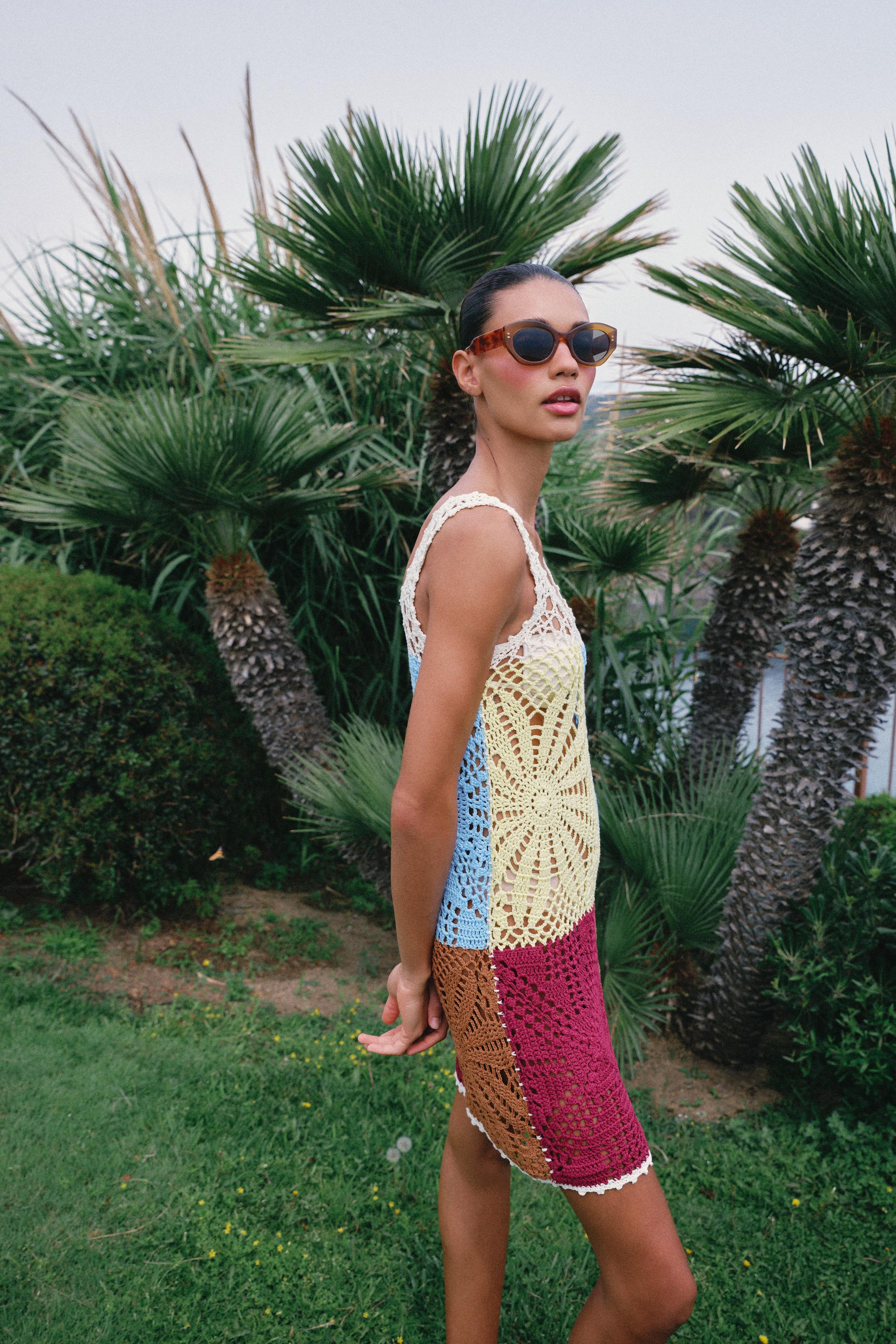 CROCHET KNIT DRESS