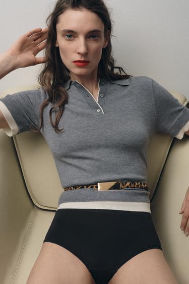 GÜRTEL AUS LEDER MIT ANIMALPRINT - Leopardenprint von Zara