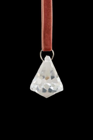 Zara TRANSPARENT DIAMOND CHRISTMAS TREE ORNAMENT - 990 - Image 0