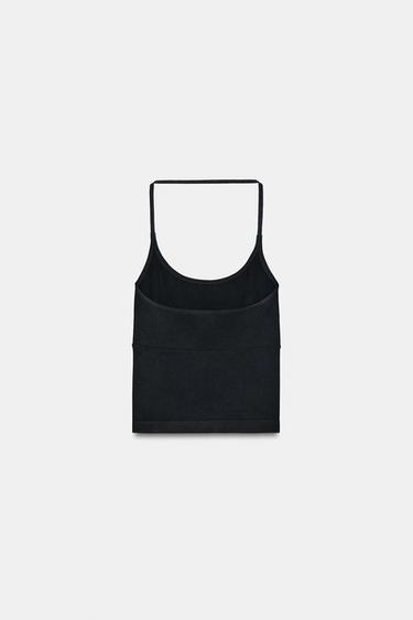 TOP HALTER SANS COUTURE - Noir de Zara - Image 5