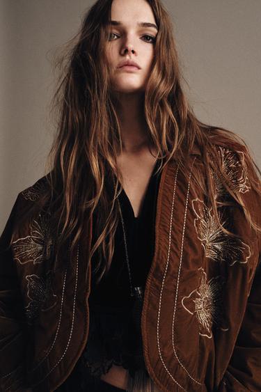 QUIMONO ACOLCHOADO BORDADO - Toffee da Zara - Imagem 0