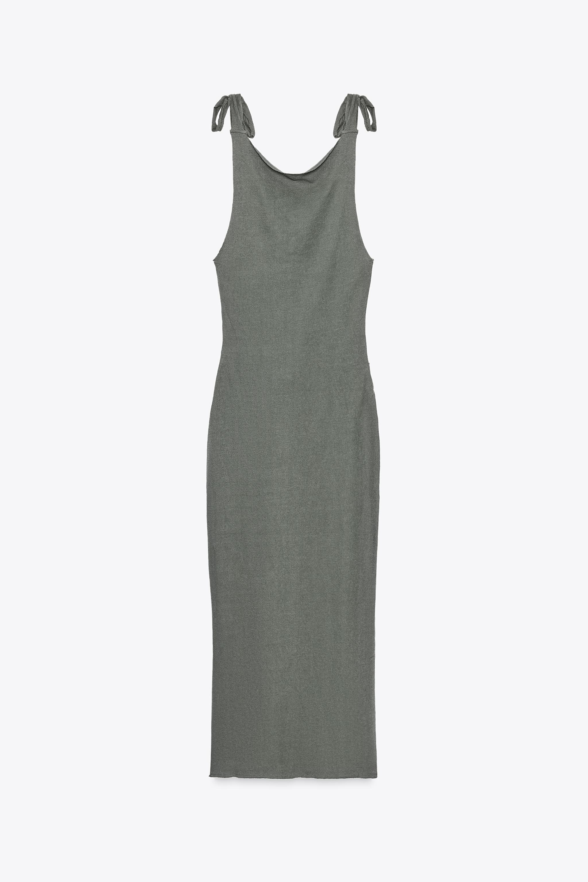 BELTED TIE DRESS