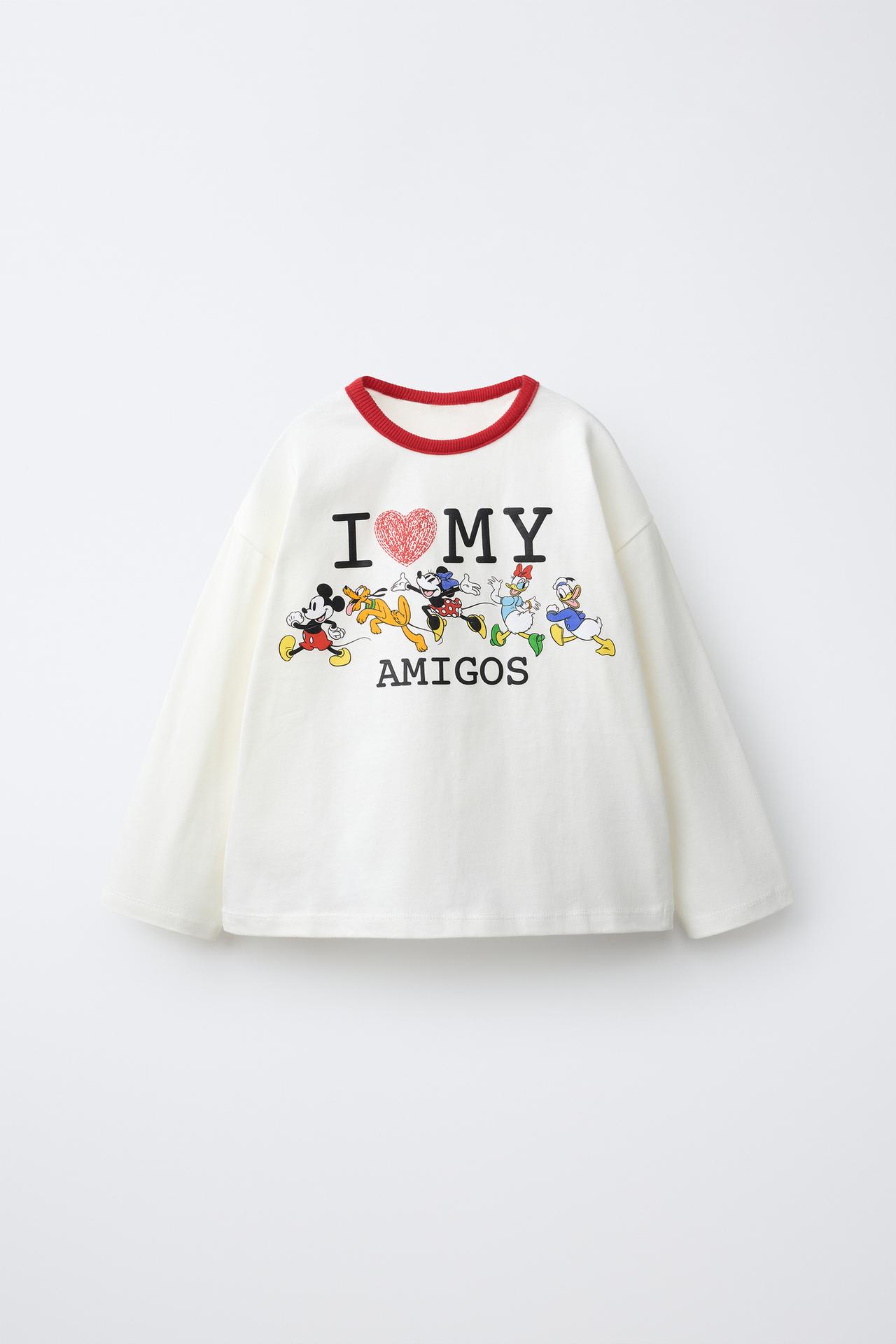 MICKEY MOUSE AND FRIENDS © DISNEY PRINT T-SHIRT — White