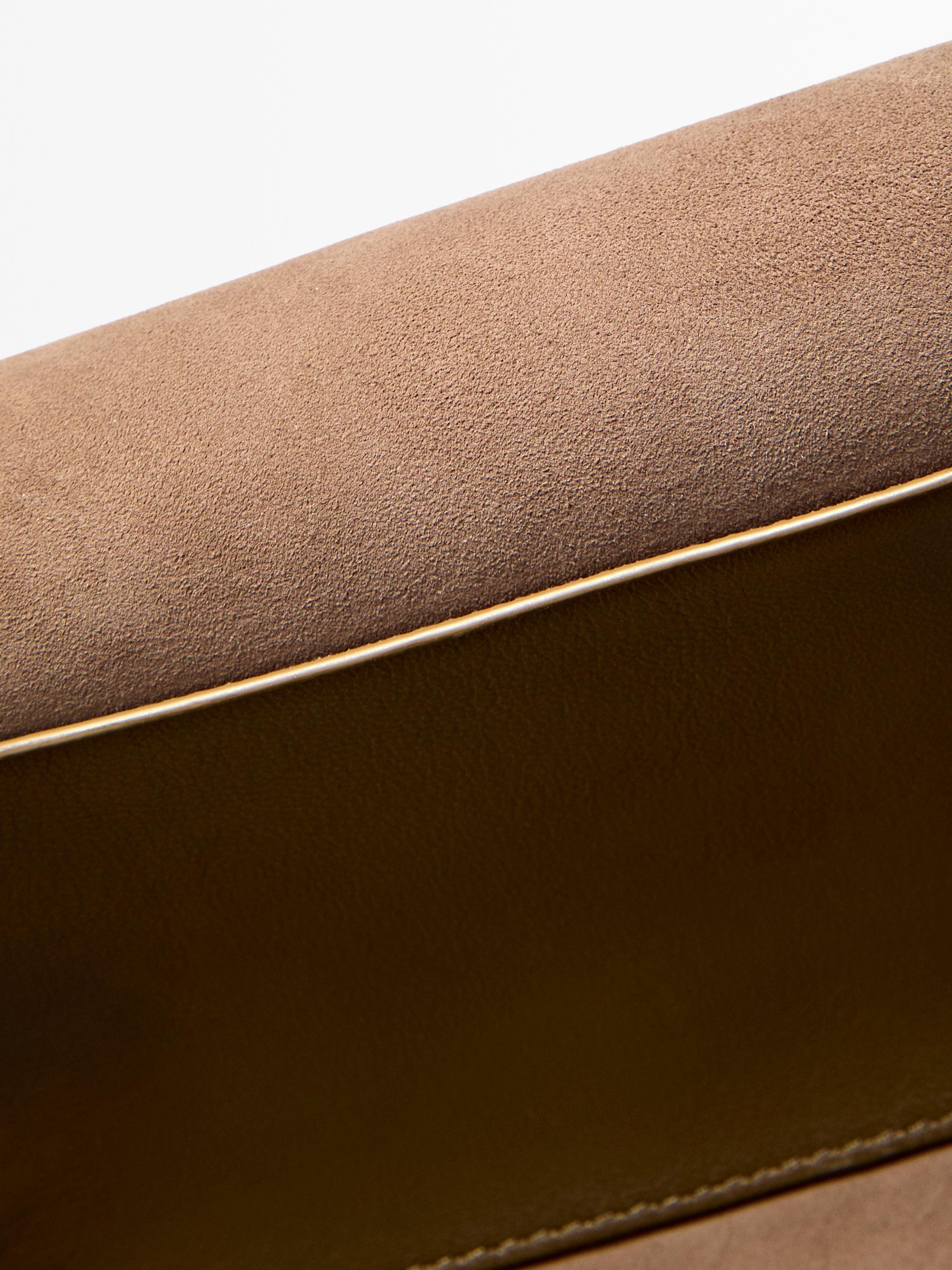 Nappa leather travel toiletry bag