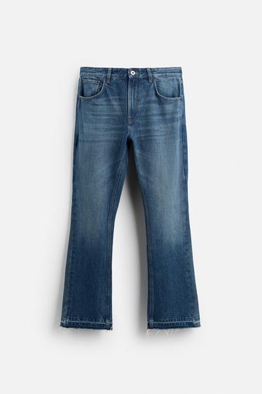 FLARE FIT JEANS - Mid-blue by Zara