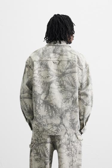 ABSTRACT PRINT OVERSHIRT - Light grey by Zara - Image 2