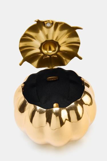 METALLIC-EFFECT RIGID MINAUDIÈRE - Golden by Zara - Image 6