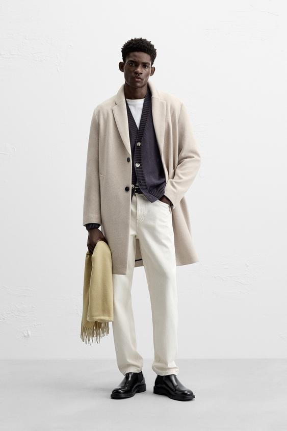 ZARA MANTECO ベルテッド マキシコート ボルドー ロング M ザラ ZARA 