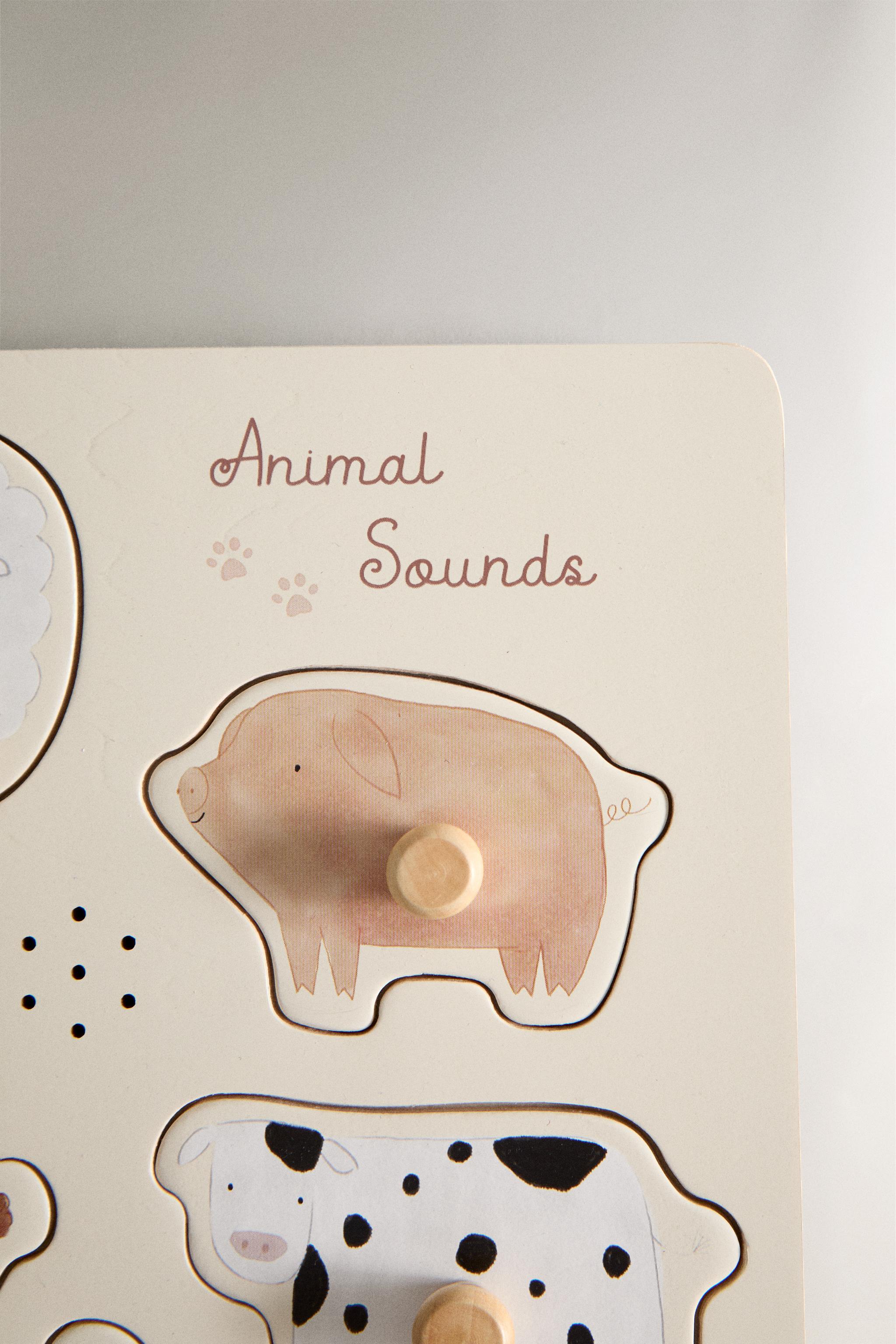 KIDS’ ANIMAL SOUND PUZZLE — Multicolored