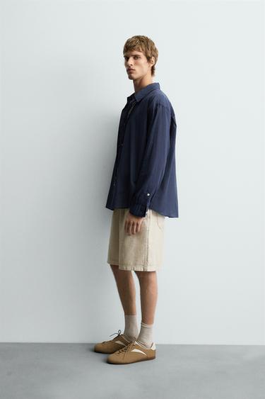 FADED RELAXED FIT BERMUDA SHORTS - Stone by Zara - Image 3