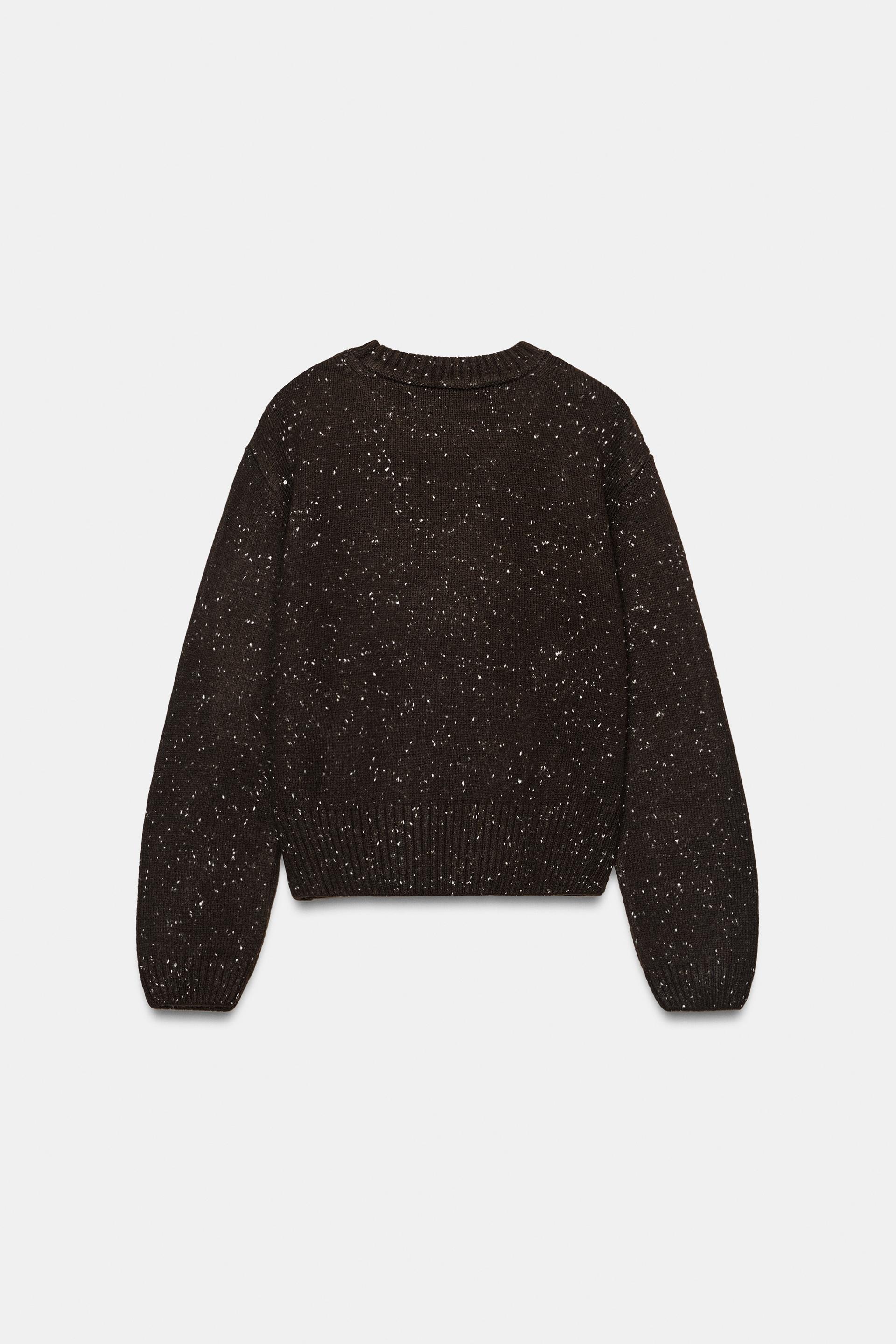 EMBROIDERED LETTER KNIT SWEATER thumbnail 6
