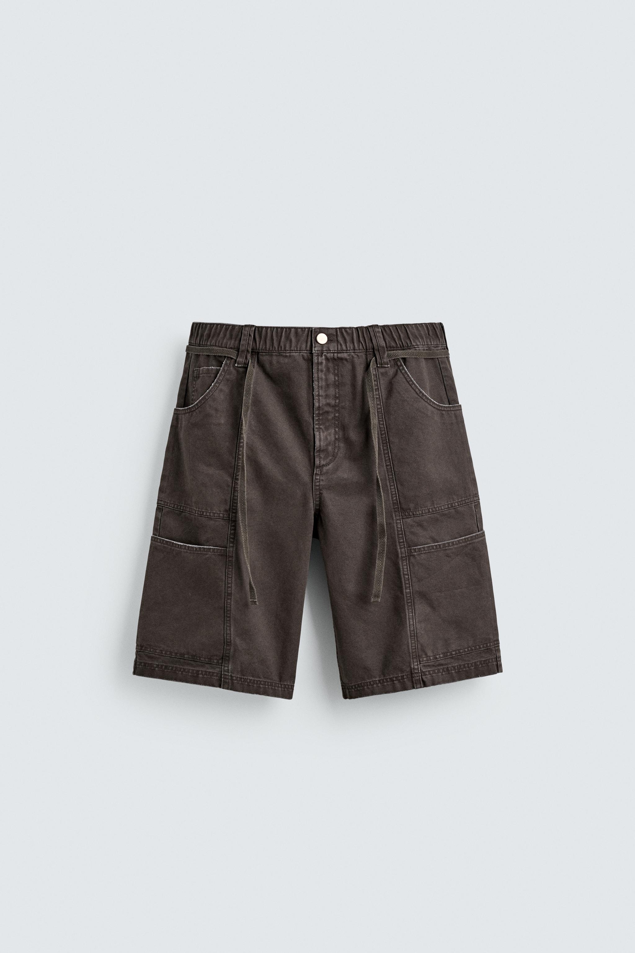 BELTED BAGGY FIT SHORTS