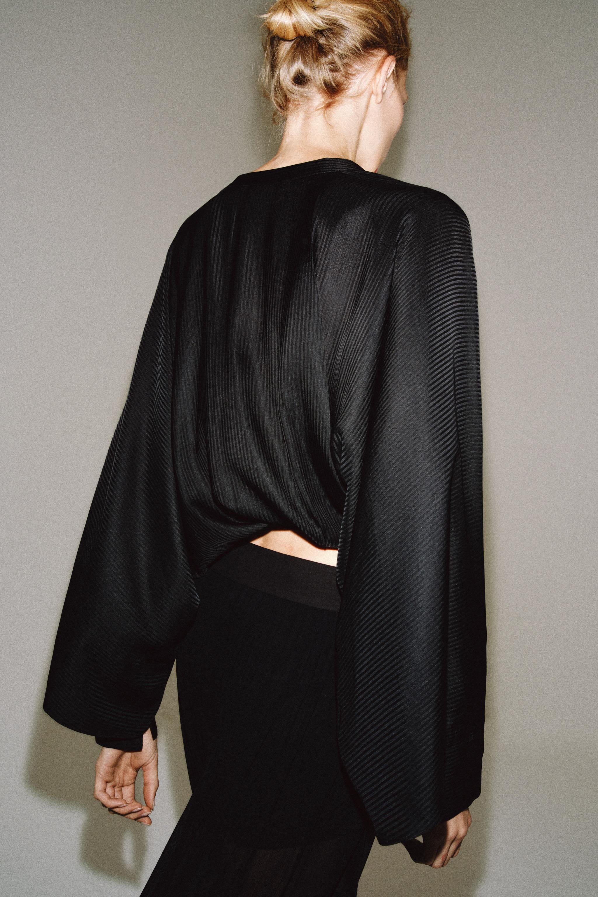Женские рубашки Zara BELTED SHIRT ZW COLLECTION — фото 3